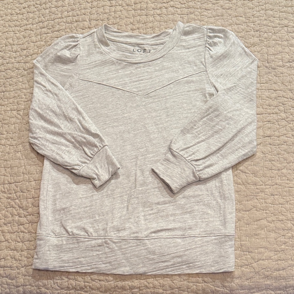 LOFT Heather Gray Top